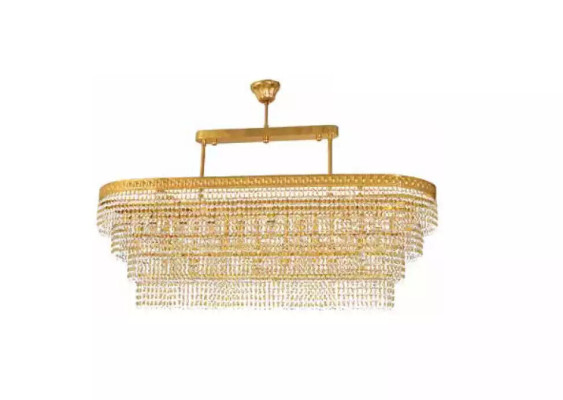 Deckenleuchter Luxus Kronleuchter Deckenlampe Lüster Kristall Esszimmer Tisch