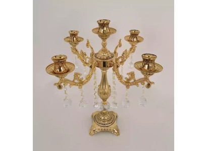 Tischleuchte neu Luxus Lampe Wohnzimmer Nachttischlampen Modern Gold