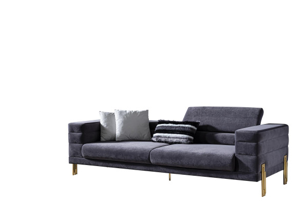 Sofagarnitur 3+1 Sitzer Set Design Polster Couchen Moderne neu Blau