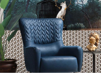 Sessel Einsitzer Luxus 1 Sitzer Polster Sitz Designer Textil Sitz Stoff Modern