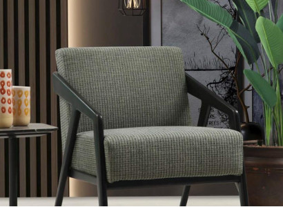 Sessel Sitzer Wohnzimmer Stoff Polyester Stil Modern Design Luxus 