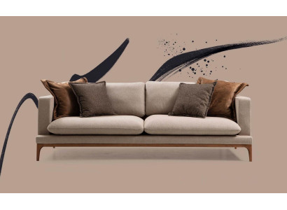 Zweisitzer Sofa 2 Sitzer Sofas Stoff Textil Wohnzimmer Polyester Modern Stil Neu