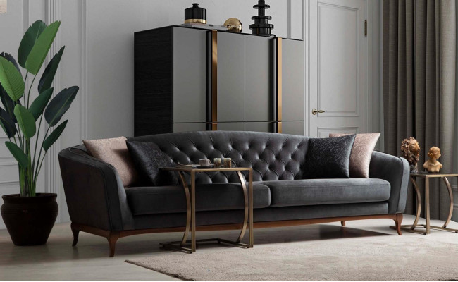 Sofagarnitur Sofa Luxus Garniur Sofas Sessel 4+3+1 Sitzer Modern 3tlg Set Design