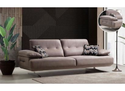 Italienische Stil Möbel Dreisitzer Couch Polster Sofa Luxus Couchen Textil Stoff