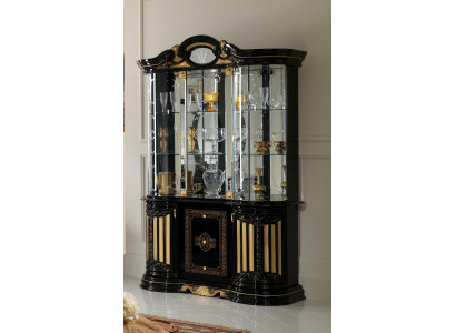Vitrine Glas Schrank Wohnzimmer Schaufenster Vitrinen xxl Hochschrank Möbel neu