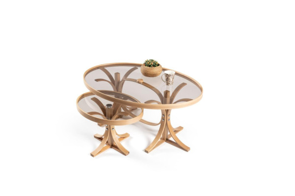 Wohnzimmer Komplett 2x Couchtische Luxus Modern Designer Tisch Möbel