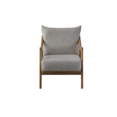 Sessel Modern Design Wohnzimmer Möbel Helles grau farbe Luxus Stil 