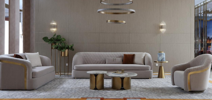 Designer Rund Couchtisch Wohnzimmertisch Kaffeetisch Sofa Tisch Beistell Marmor