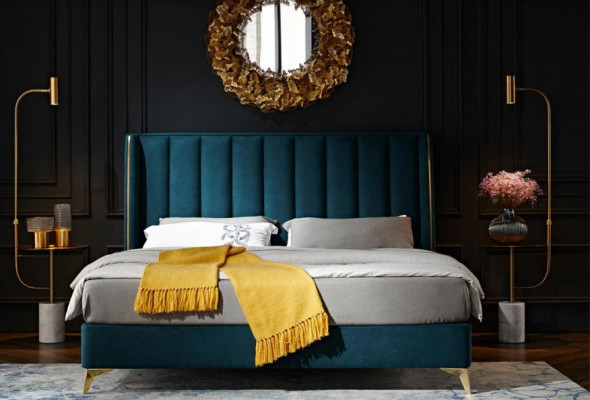 Luxus Design Bett Doppel Betten Schlazimmer Möbel Polsterbett Designbett Betten