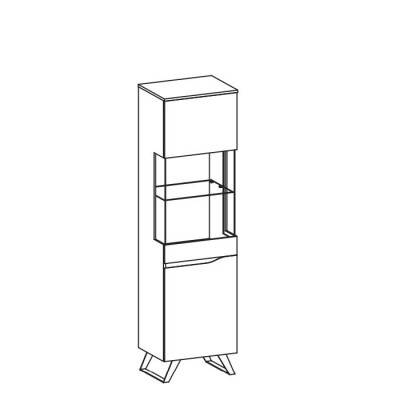 Modern Glas Vitrine Regale Holz Designer Schrank Vitrinen Regal Schränke neu