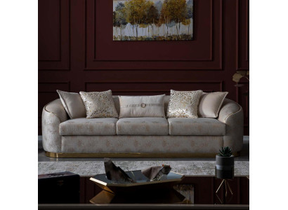 Luxus Couch Ovaler Dreisitzer Hotel Empfang Einrichtung Möbel 247cm