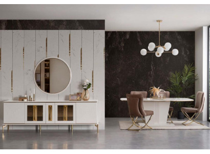 Luxus Anrichte xxl Kommode 240cm Schrank Kommoden Sideboard Big 2tlg