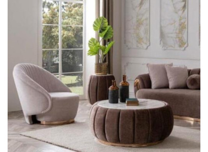 Runder Couchtisch Polster Tisch mit runden Tischplatte Couchtische Tische Möbel