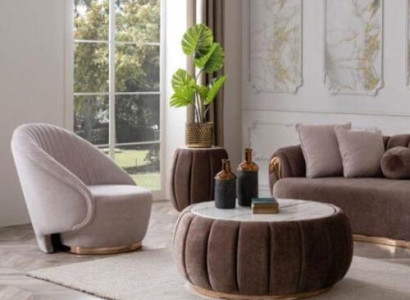 Runder Couchtisch Polster Tisch mit runden Tischplatte Couchtische Tische Möbel