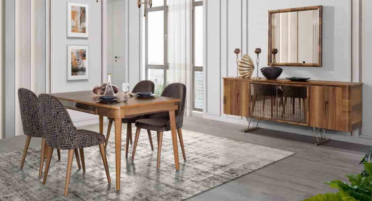 Komplett Sets Esszimmer Set Esstisch 6x Stuhl Garnitur Tisch Gruppe 7tlg. Sets