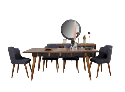 Tisch Esstisch Holz Tische Stil Möbel italienischer Luxus 160 x 90 Holztische