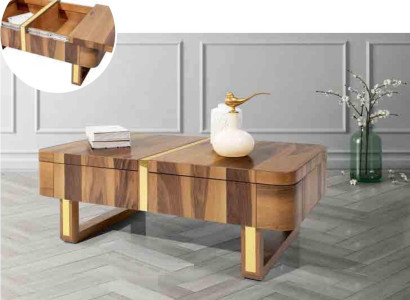 Wohnzimmer Holz Tische Beistell Luxus Stil Tisch Couchtisch Beistelltisch