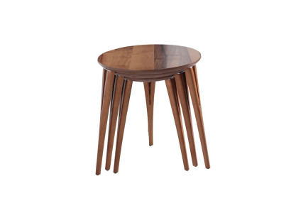 Beistelltische Blumenständer Holztische Set Beistelltisch Tisch Couchtisch 3tlg.