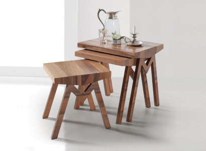 Blumenständer Beistelltische Holztische Tisch Set Beistelltisch Couchtisch 3tlg.