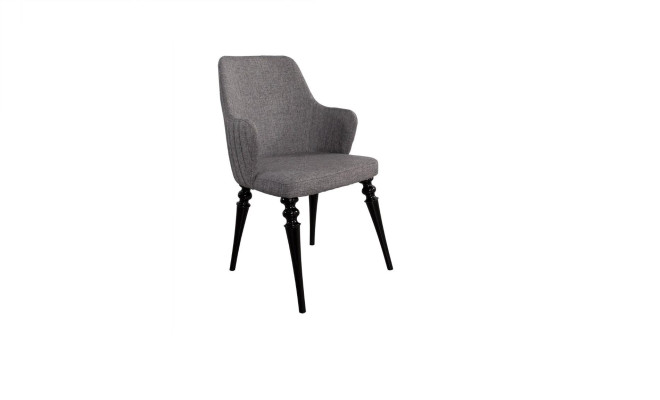 Wohnzimmer Esszimmer Stuhl Holz Sessel Möbel Lehnstuhl Stuhl Luxus Möbel Grau