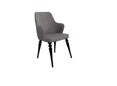 Wohnzimmer Esszimmer Stuhl Holz Sessel Möbel Lehnstuhl Stuhl Luxus Möbel Grau