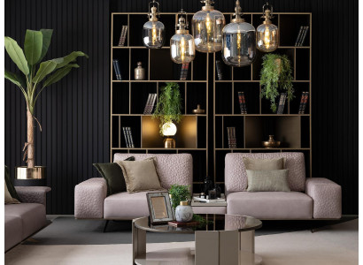 Stilvolle Sofa 3 Sitzer Rosa Wohnzimmer Modernen Design Sofas Couchen