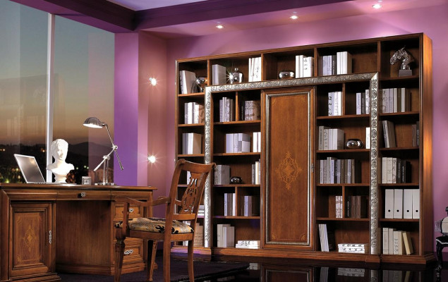 Büroschreibtisch Tisch Büro Sessel Schrank Set Büromöbel Schränke Italien Massiv