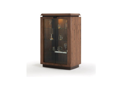 Luxus Holz Vitrine Anrichte Design Schränke braun Möbel Schrank Neu