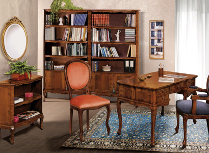 Büromöbel Set Büro komplett Bürotisch Büroschrank Massivholz Echtholz Italien