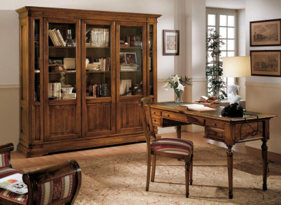 Büro Set Holztisch Stuhl Bücherregal Schreibtisch Regal Schränke 3tlg. Sets Neu