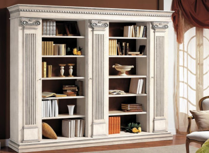 Wohnzimmer Schrank Bücherregal Holz Büroschrank Regal Schränke Vitrine Italien