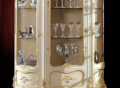 Wohnzimmer Schränke Design Schrank Möbel Glas Neu Vitrine 3 Tür Schrank Vitrinen