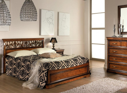 Schlafzimmer Möbel Set Garnitur Italienische Möbel Nachttisch Massives Holz 3tlg