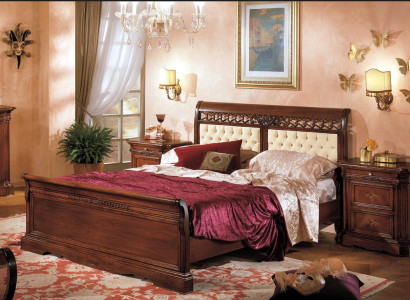 Schlafzimmer Bett Nachttisch Kleiderschrank Kommode Hotel Doppel Neu Set 3tlg.