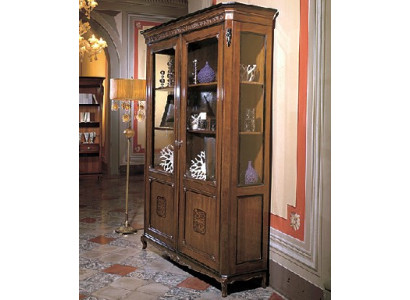 Vitrinen Glas Schrank Echtholz Vitrine Wohnzimmer Möbel Anrichte Massive Holz