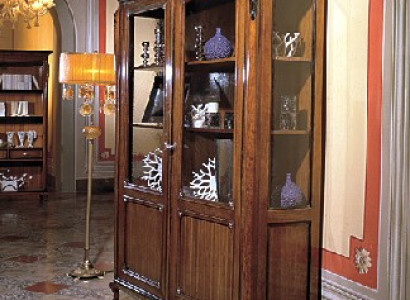 Möbel Holz Braun Vitrine Schicke Vitrineschrank Italienische Möbel Klassische