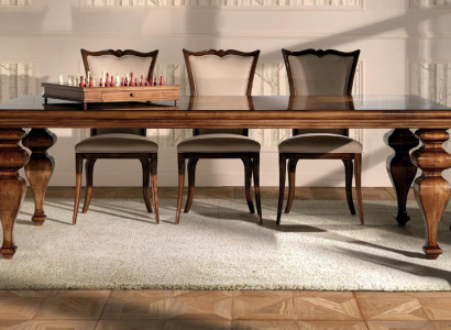 Tisch Möbel Esstisch Naturholz Retro Style Esszimmer Wohnzimmer Esstische Holz