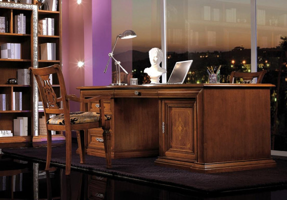 Designer Schreibtisch Tisch Möbel Büro Schreibtische Massivholz Tische Italien