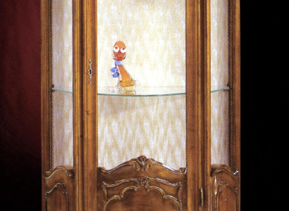 Vitrine Wohnzimmer Möbel Anrichte Massive Holz Vitrinen Glas Schrank Echtholz