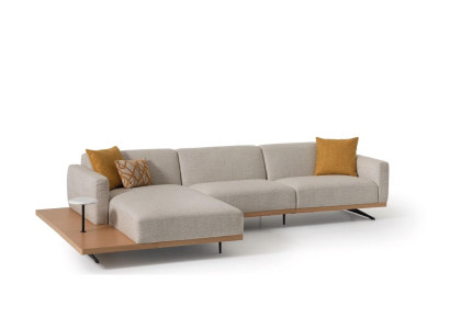 Wohnlandschaft Eckgarnitur L-form Couch Polster Stoff Ecksofa