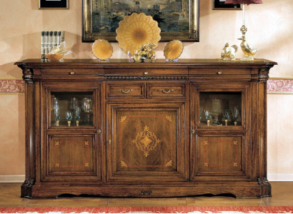 Anrichte Sideboard Kommode Schublade Vitrine Wohnzimmer Holz Buffetschrank Neu