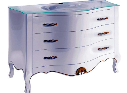 Waschtisch Klassischer Schrank Waschbecken Unterschrank Italienisches Badezimmer