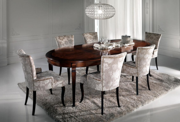 Luxus Esstisch Italienische Design Möbel Einrichtung Tische Massivholz Tisch Neu