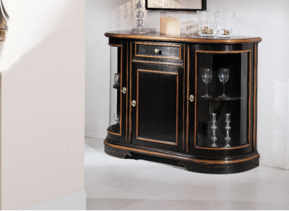 Vitrine Schrank Klassische Vitrinen Wohnzimmer Möbel Massiv Schränke Anrichte