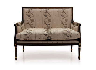 Sofa Zweisitzer Couch Klassische Neu Polster Textil Couchen Textilsofa