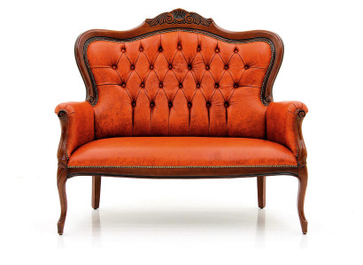 Art déco Zweisitzer Neu Sofa 2 Sitzer Design Sofas Polster Couchen Textil Relax