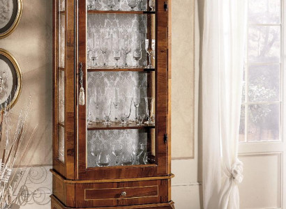 Vitrine Schrank Vitrinen Wohnzimmer Schränke Anrichte Italienische Möbel Holz