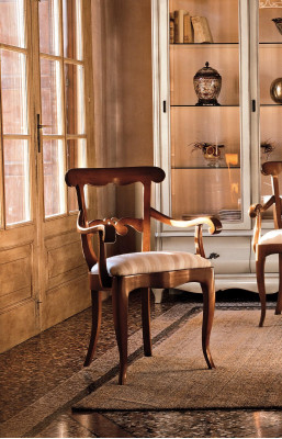 Polsterstuhl Armlehne Luxus Sessel Stuhl Stühle Wohnzimmer Esszimmer Lehnstuhl