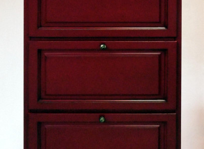 Schuhschrank 3 Fach Kommode Echtholz Massive Möbel Schuhkipper Schuhregal Regal