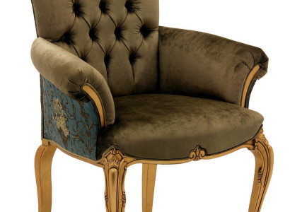 Stuhl mit Armlehne Esszimmerstuhl Holz Esszimmer Stühle Design Sessel Art déco